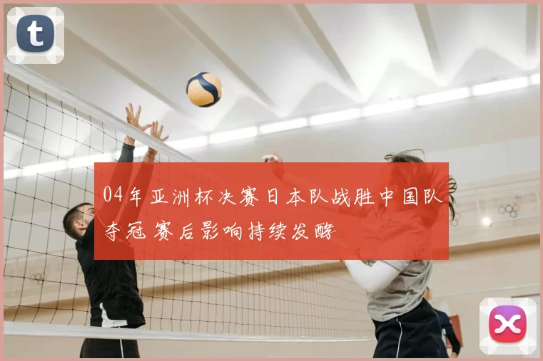 04年亚洲杯决赛日本队战胜中国队夺冠 赛后影响持续发酵